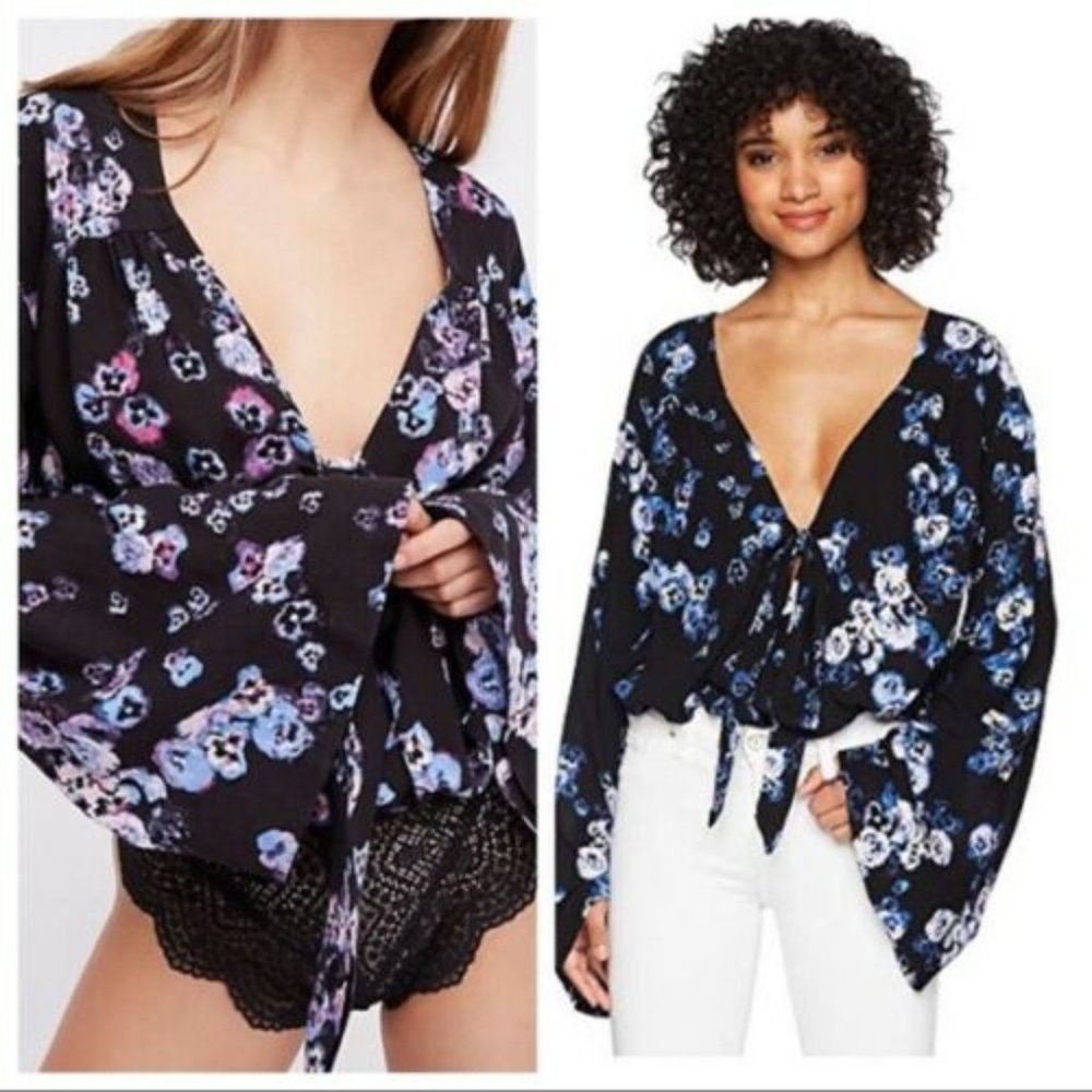 FREE PEOPLE  Forties Feel Bodysuit Black Combo